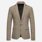 Ethan | Men's Check Blazer With Pockets And Long Sleeve | Refined