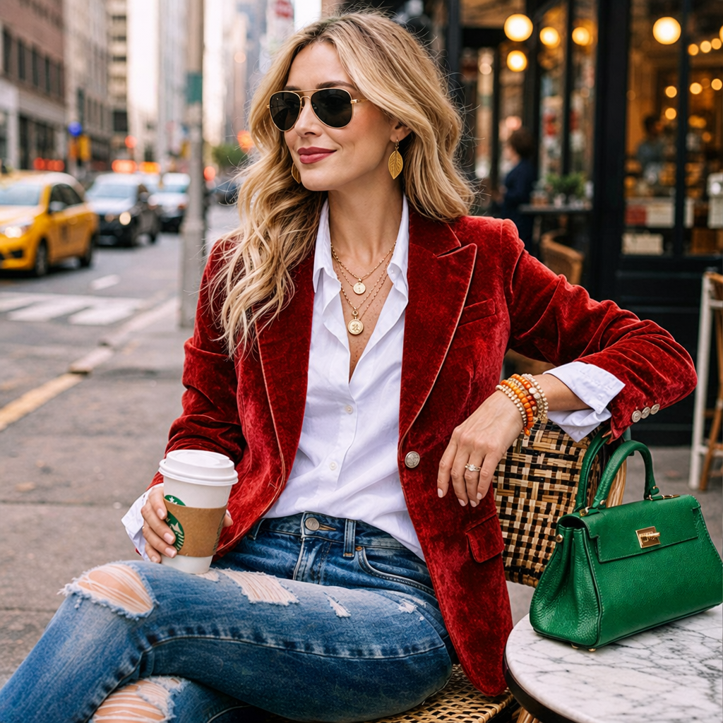 Eva | Women Velvet Jacket With Tailored Fit | Elegant Jacket Style