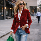 Eva | Women Velvet Jacket With Tailored Fit | Elegant Jacket Style
