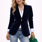 Eva | Women Velvet Jacket With Tailored Fit | Elegant Jacket Style