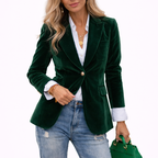 Eva | Women Velvet Jacket With Tailored Fit | Elegant Jacket Style