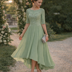 Gladys | Women’s Graduation Dress With Lace And Flow | Elegant