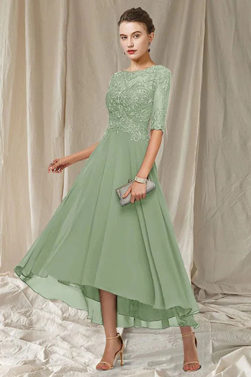 Gladys | Women’s Graduation Dress With Lace And Flow | Elegant