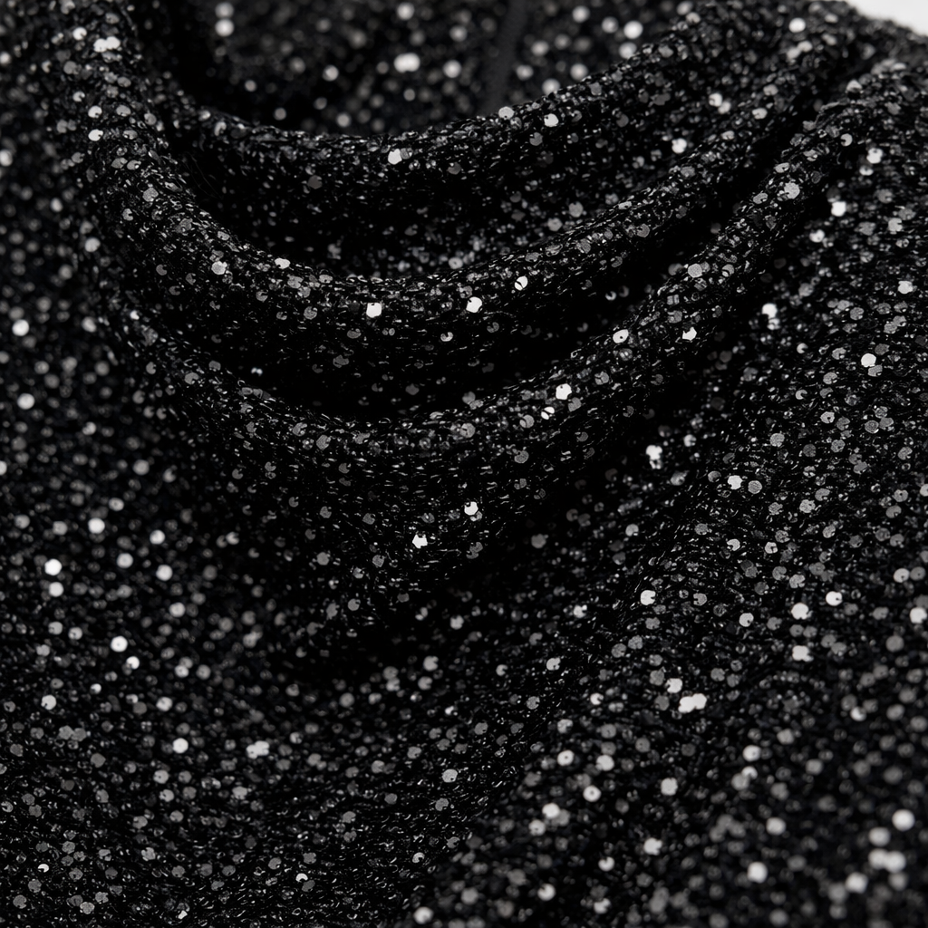 Halle | Women's Sparkle Dress With Sequin Slim Fit And O-Neck Design | Party