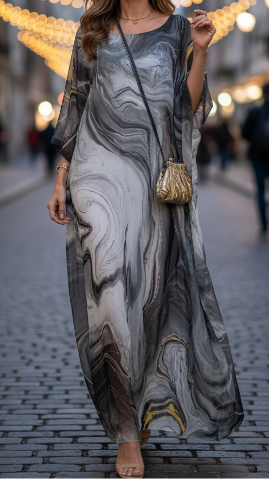 Harper | Women’s Bodycon Dress With Round Neck And Draped Sleeves