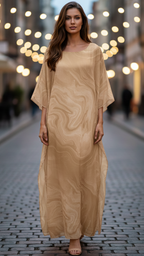 Harper | Women’s Bodycon Dress With Round Neck And Draped Sleeves