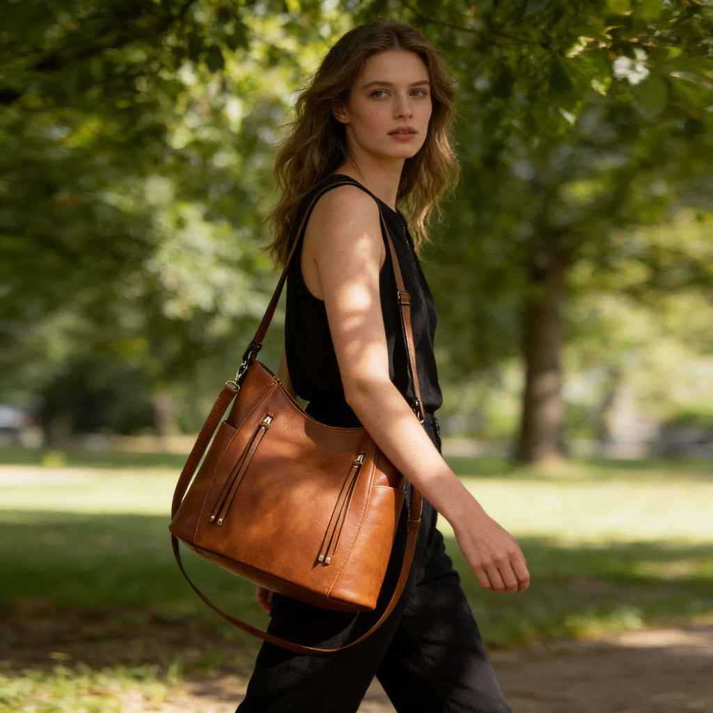 Harper | Women’s Crossbody Bag With Multiple Zip Pockets And Tassel Accent | Chic