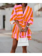 Harper | Women’s Floral Dress With V-Neckline And Tie Waist