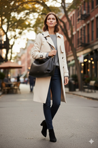 Harper | Women's Shoulder Bag With Golden Hardware And Knotted Handle | Chic