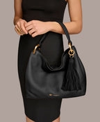 Harper | Women's Shoulder Bag With Golden Hardware And Knotted Handle | Chic