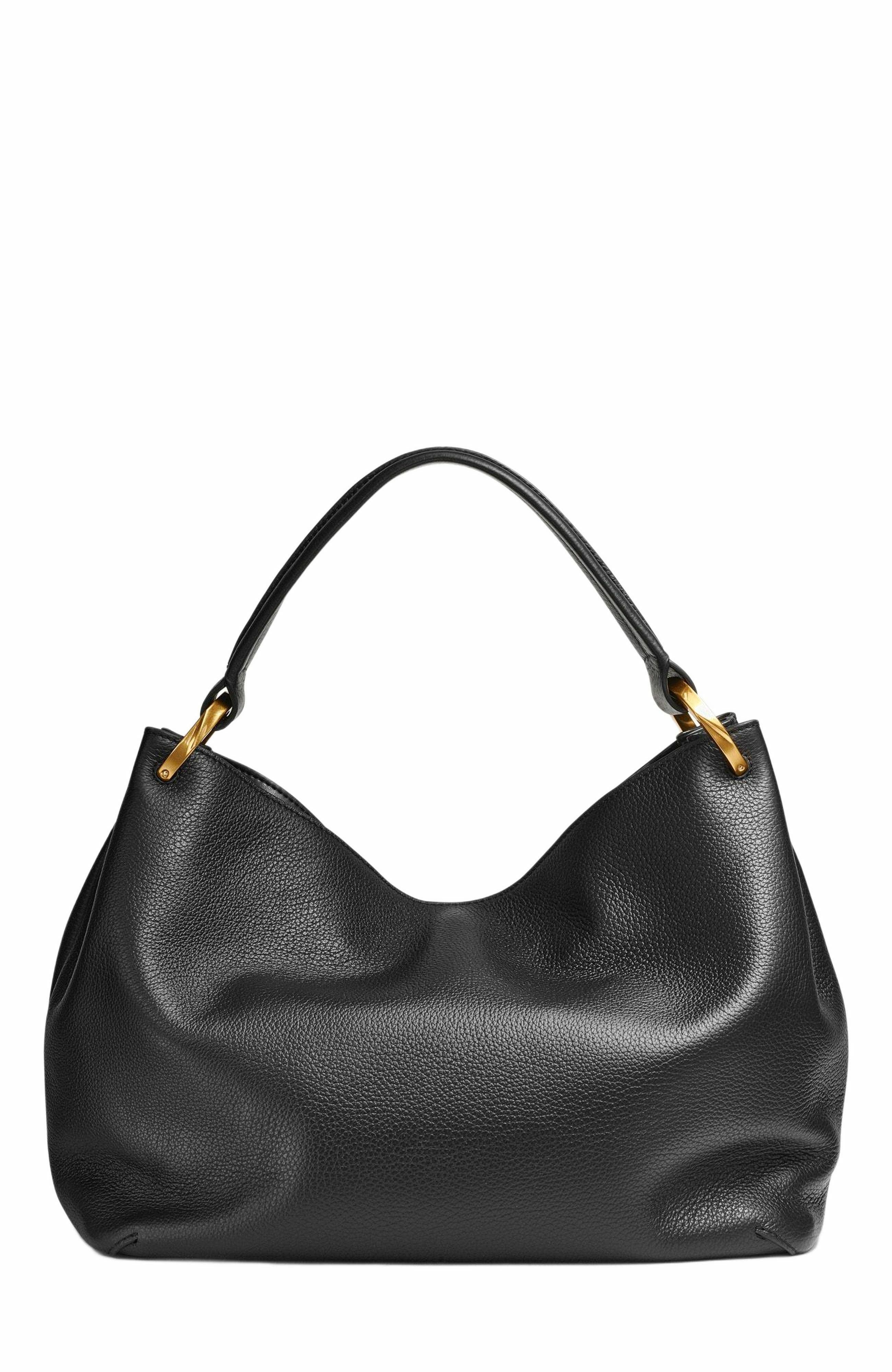 Harper | Women's Shoulder Bag With Golden Hardware And Knotted Handle | Chic