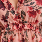 Helen | Women’s Formal Dress With Floral Print And Long Sleeves | Elegant