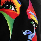 Honor | Women's Sparkle Dress With Artistic Mask Print And Flowing Maxi Silhouette | Elegant