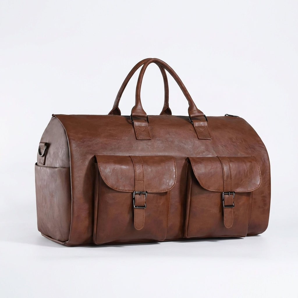 Hudson | Unisex Duffel Bag With Front Flap Storage And Reinforced Body | Travel