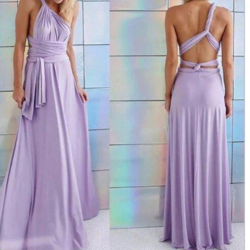 Irma | Women’s Graduation Dress With Halter Neck And Wrap Waist | Elegant