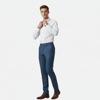 Jackson | Men’s Herringbone Trousers With Pleats And Pockets | Formal