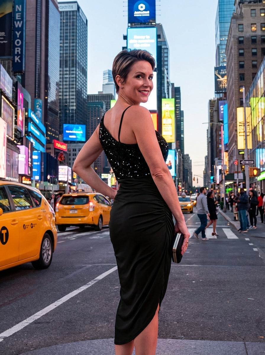 Jimena | Women Party Cocktail Dress With Unique Design And Refined Finish | Elegant Style