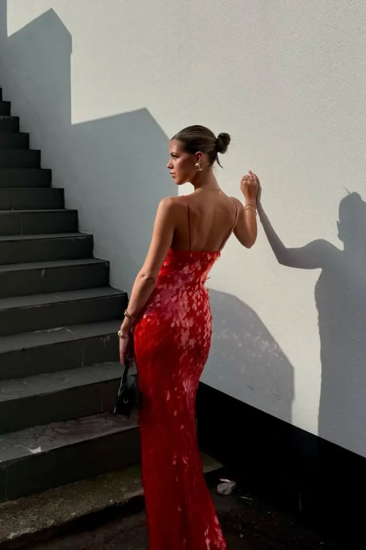 Kalea | Women's Sparkle Dress With Sequin Design And Backless Straps | Glamour