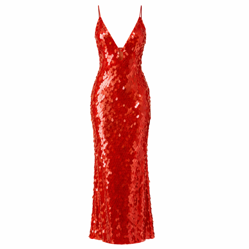 Kalea | Women's Sparkle Dress With Sequin Design And Backless Straps | Glamour