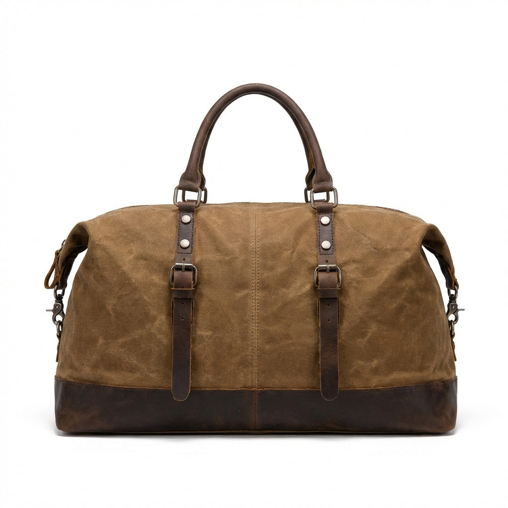 Leo| Unisex Duffel Bag With Zip Pocket And Buckle Straps | Travel