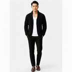 Liam | Men's Cable-Knit Cardigan With Contrast Buttons | Smart