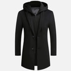 Liam | Men's Hooded Trench Coat With Pockets | Urban