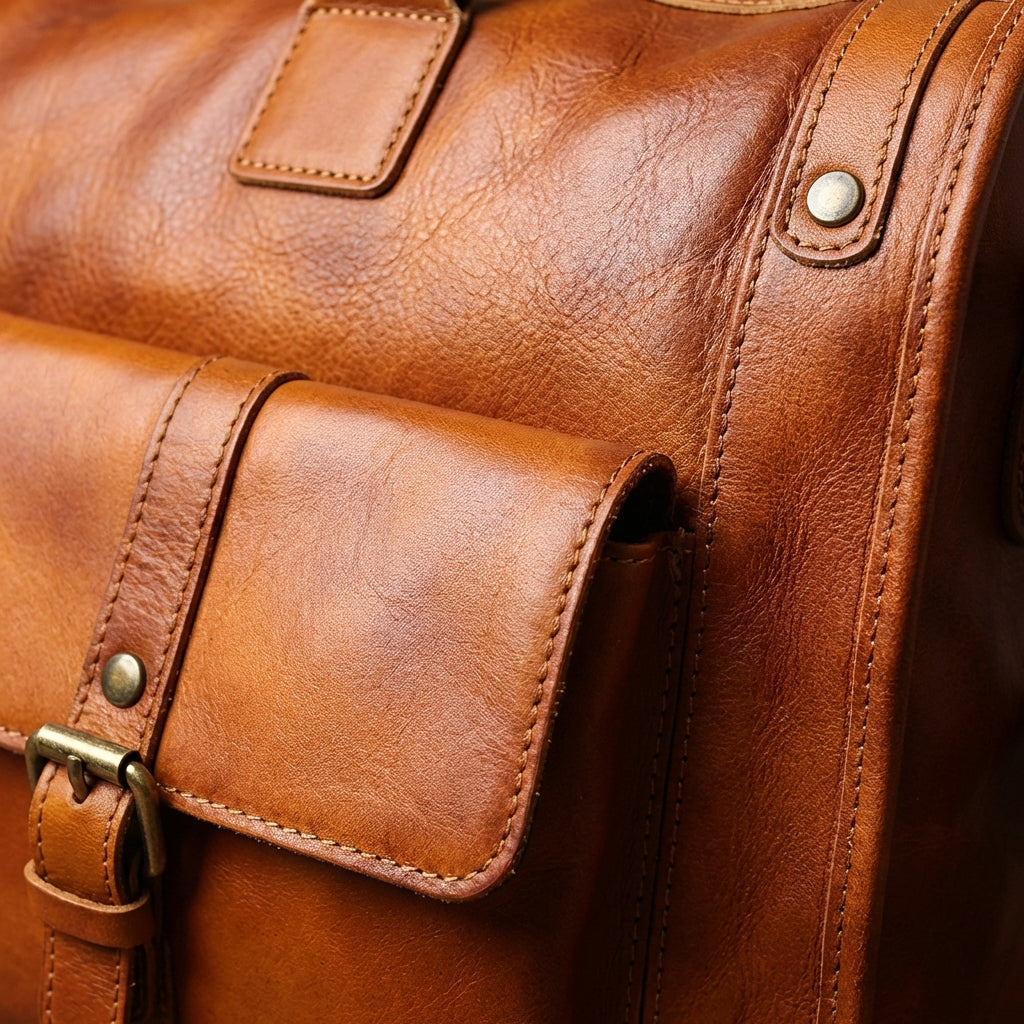 Logan | Unisex Duffel Bag With Multiple Front Pockets And Smooth Zipper Closure | Modern