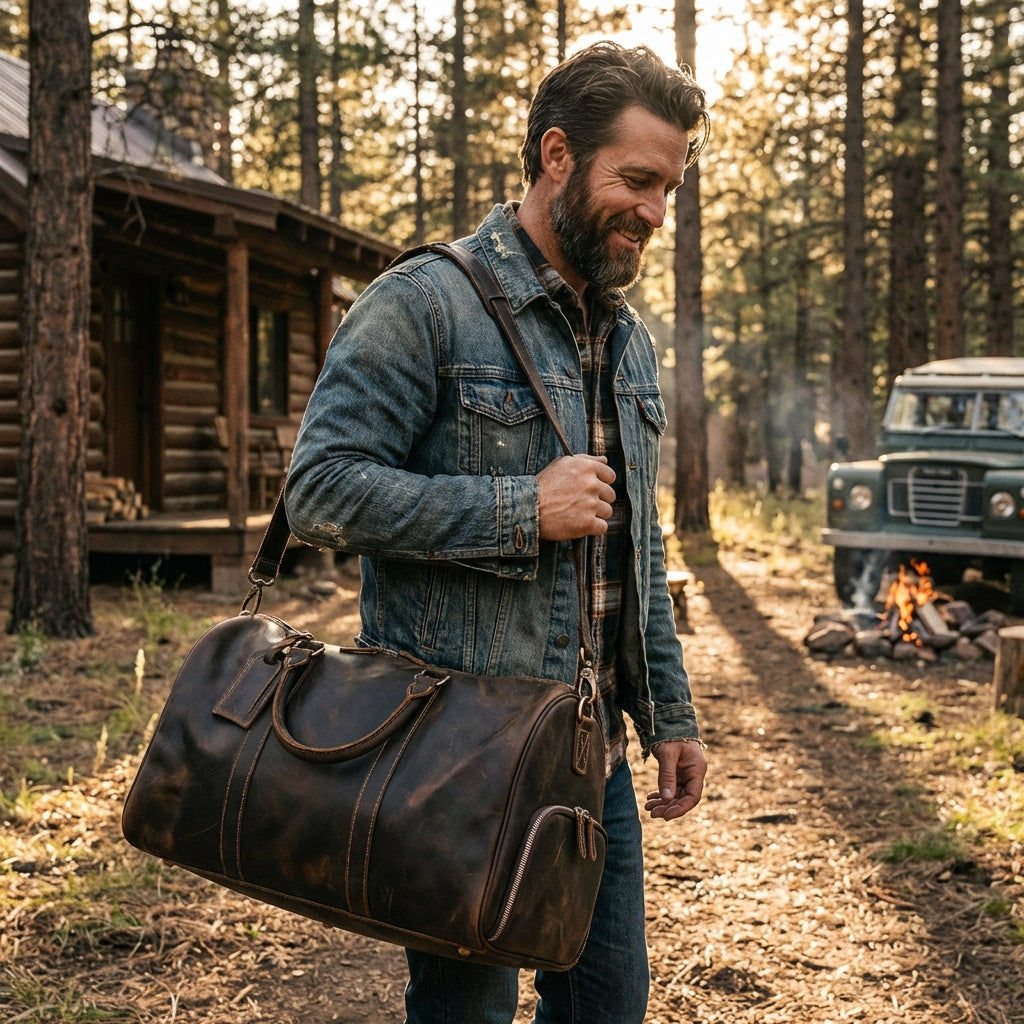 Logan | Unisex Duffel Bag With Structured Design And Durable Zip Fastening | Functional