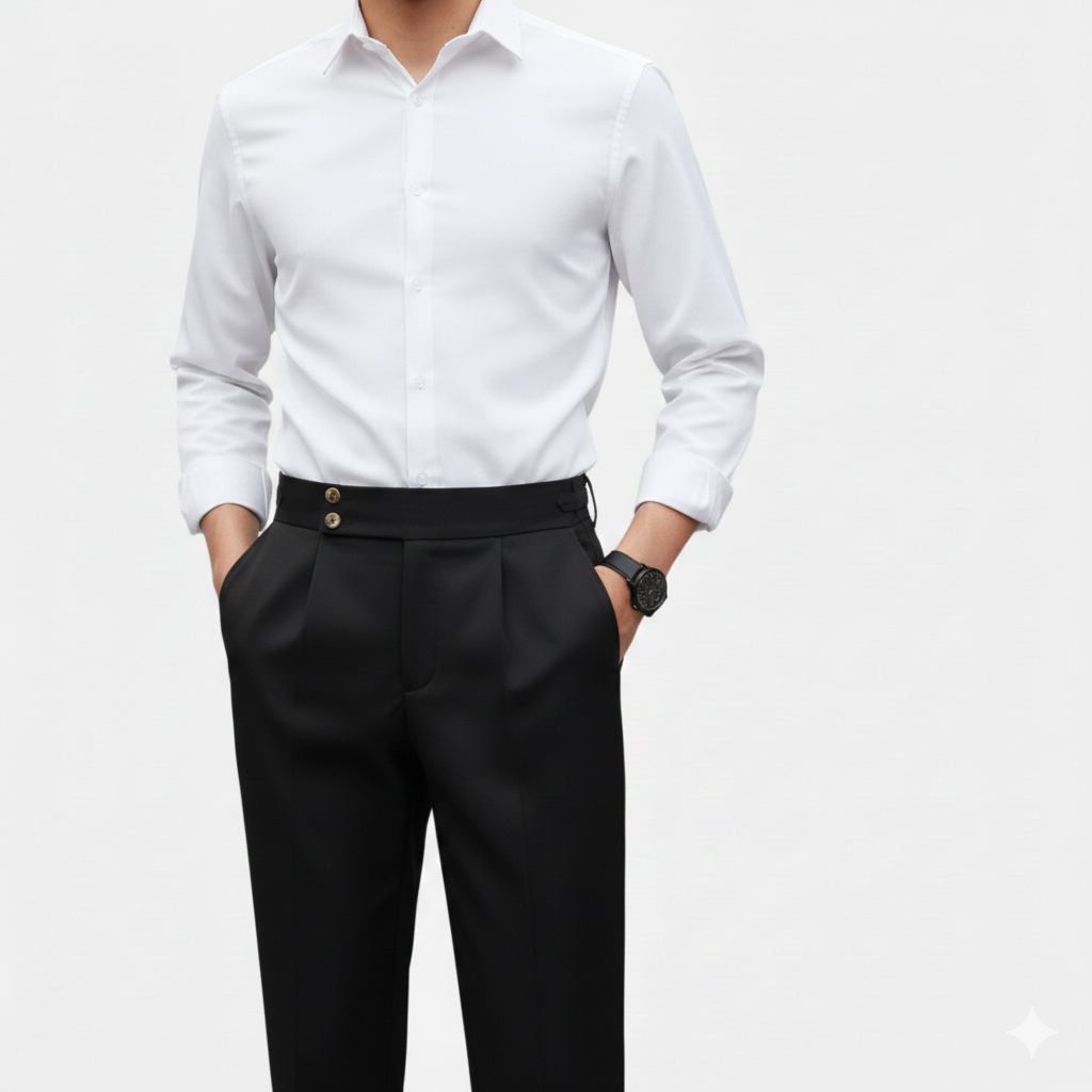 Lucas | Men's Trousers With Pleats And Pockets | Elegant