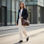 Lunelle | Women’s Handbag With Gold Buckle And Adjustable Strap | Elegant