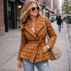 Luz | Women Jacket With Padded Quilted Fabric And Hooded Design | Winter Style