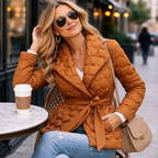 Luz | Women Jacket With Padded Quilted Fabric And Hooded Design | Winter Style