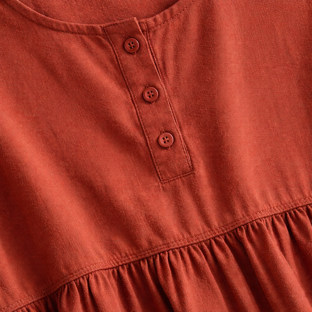 Magnolia | Women’s Day Dress With Short Sleeves And Relaxed Fit | Casual