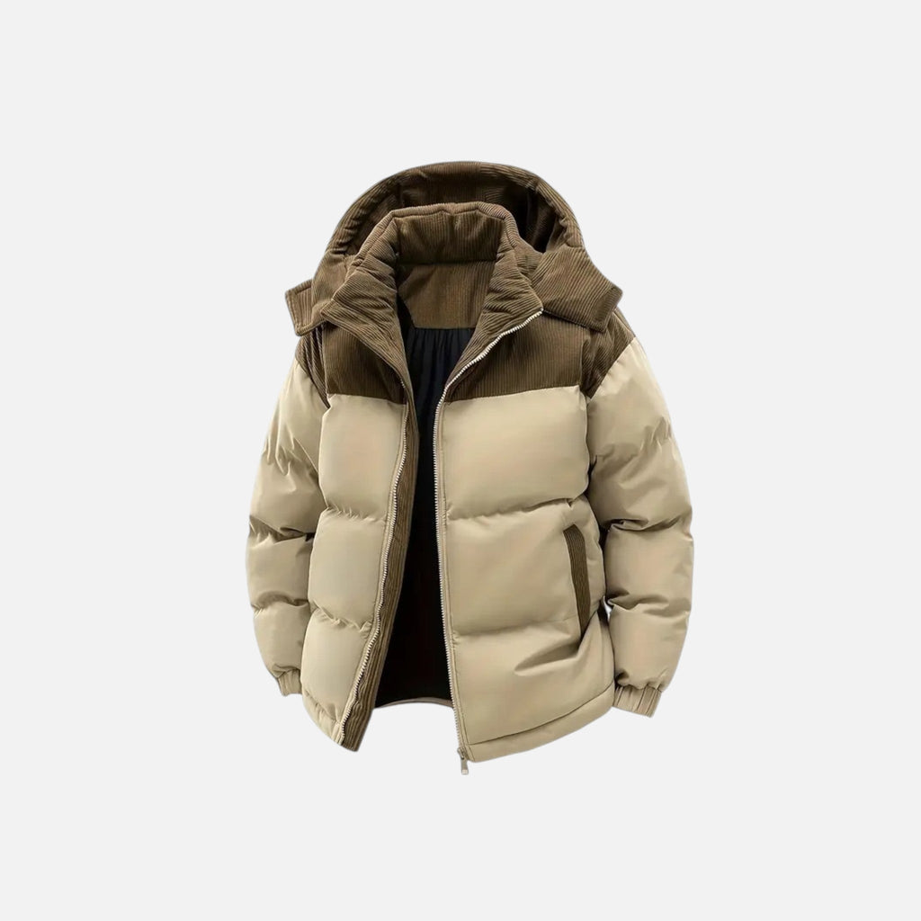 Maple & Bloom – Men’s Colour-Block Hooded Jacket