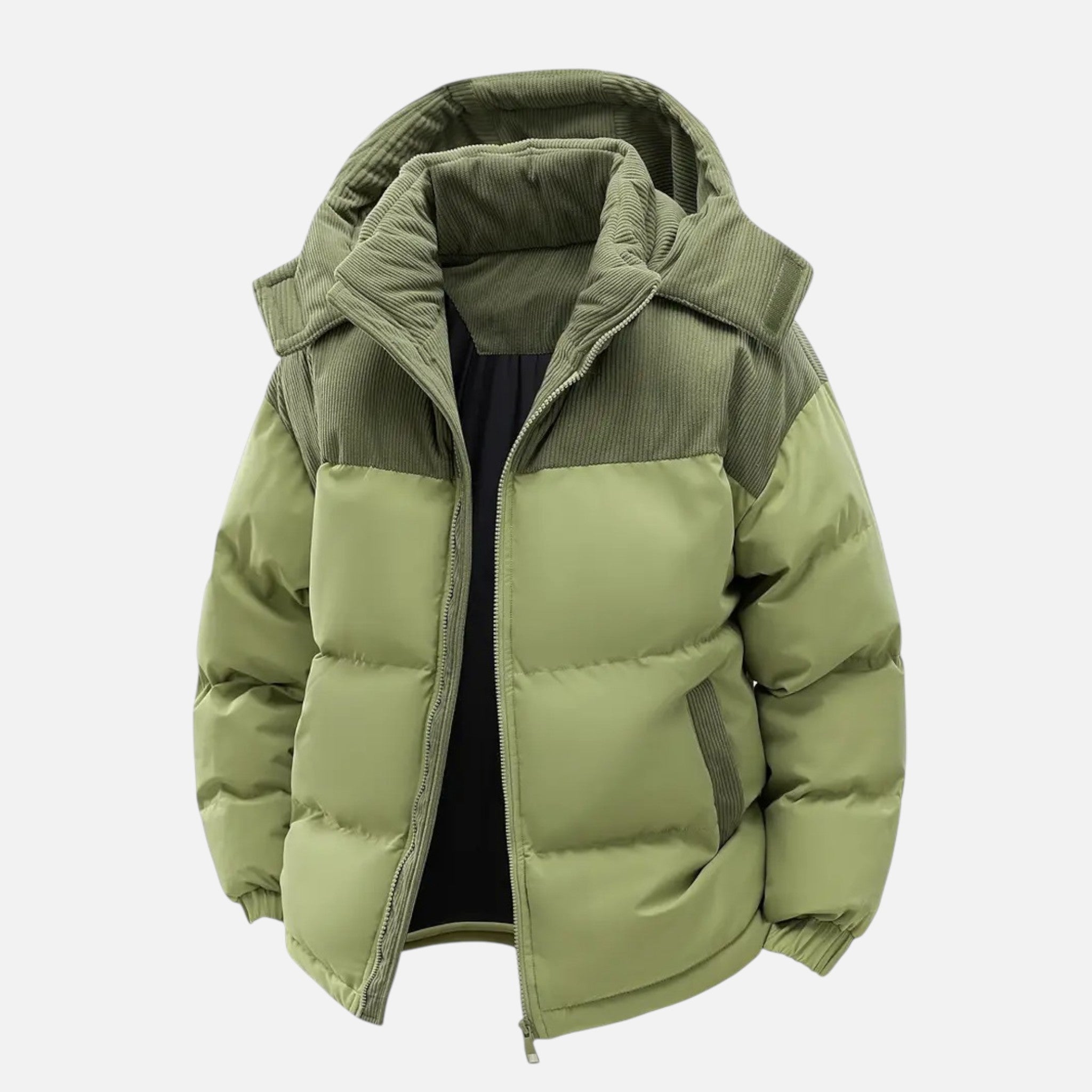 Maple & Bloom – Men’s Colour-Block Hooded Jacket