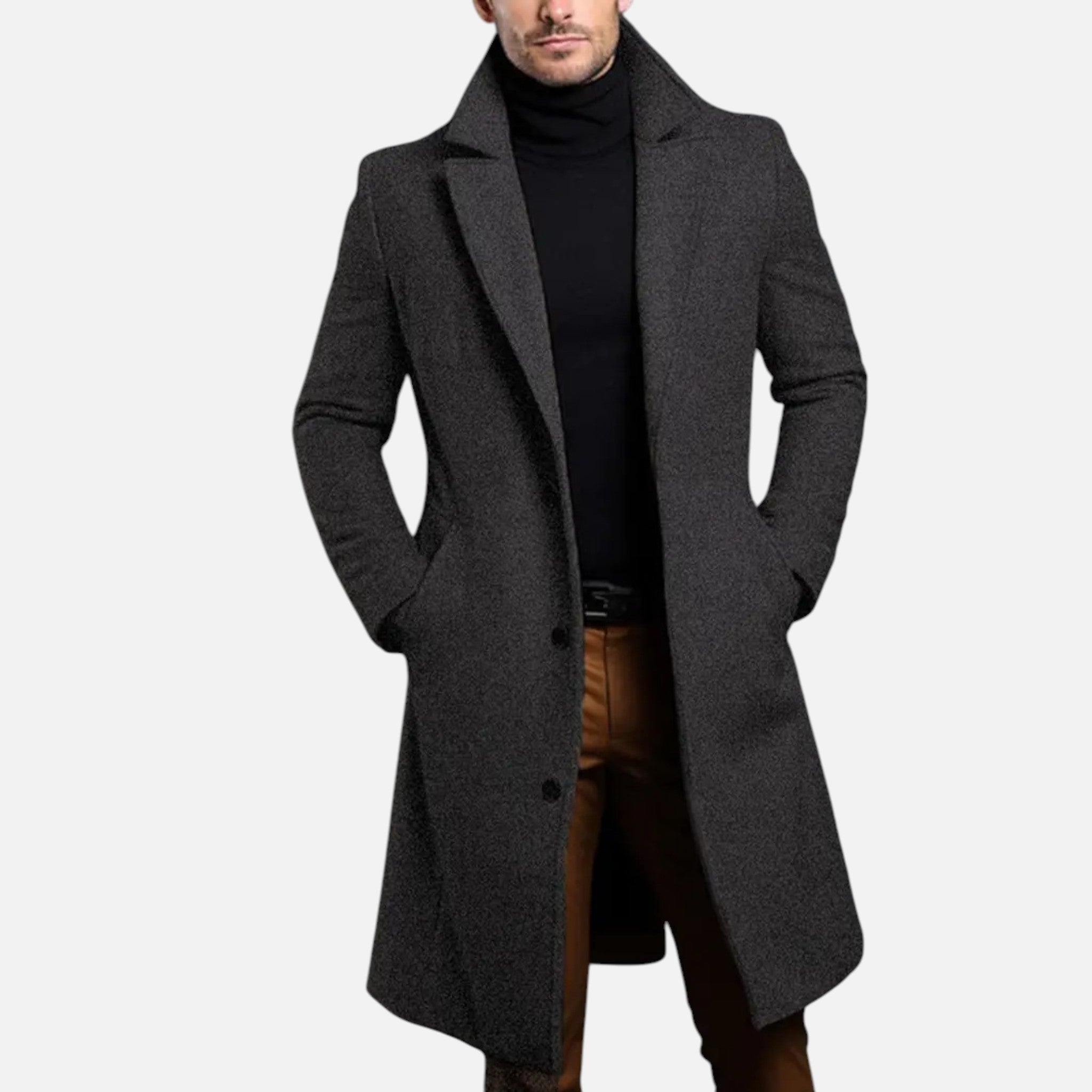 Maple & Bloom – Men’s Knee-Length Coat