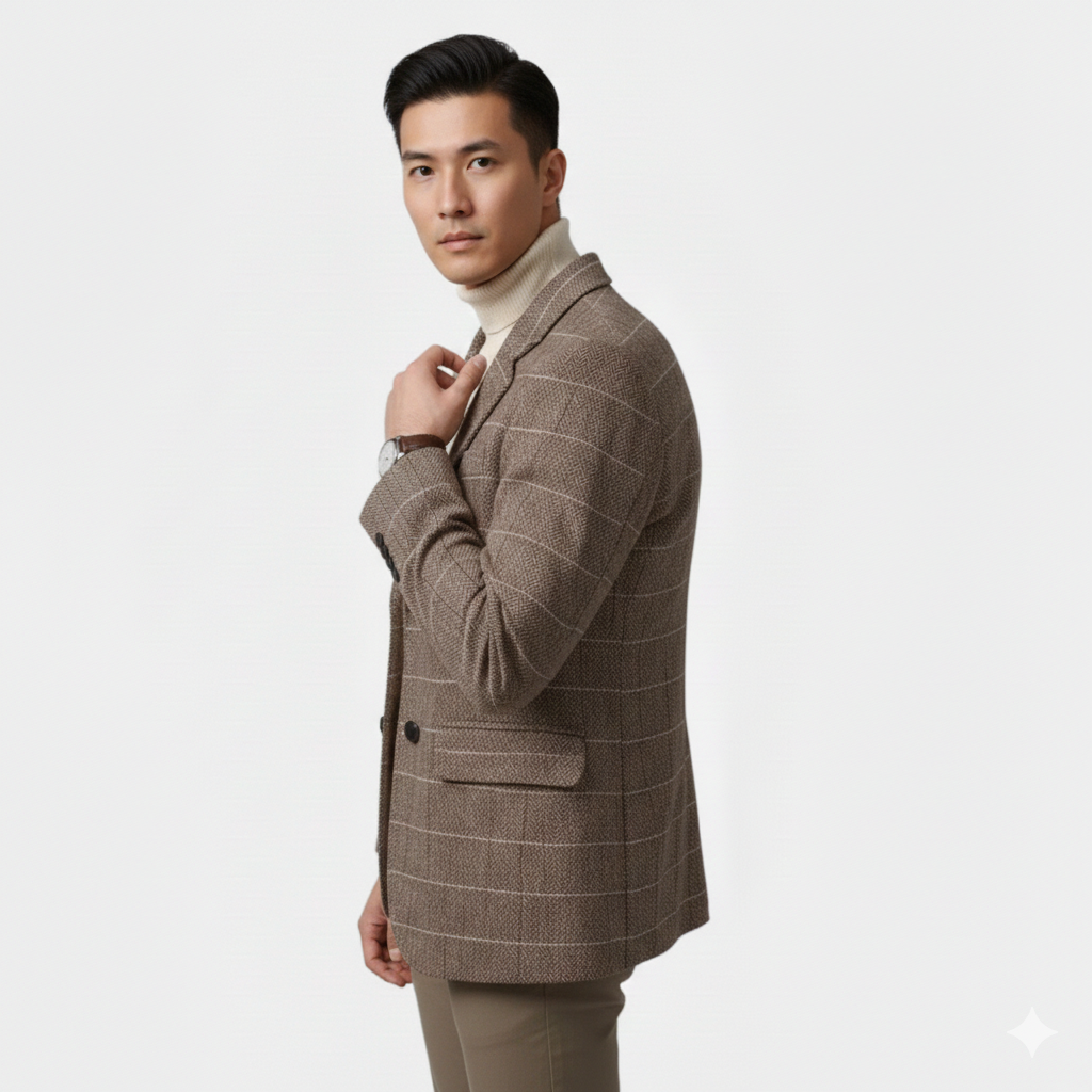 Maple & Bloom – Men’s Tweed Blazer