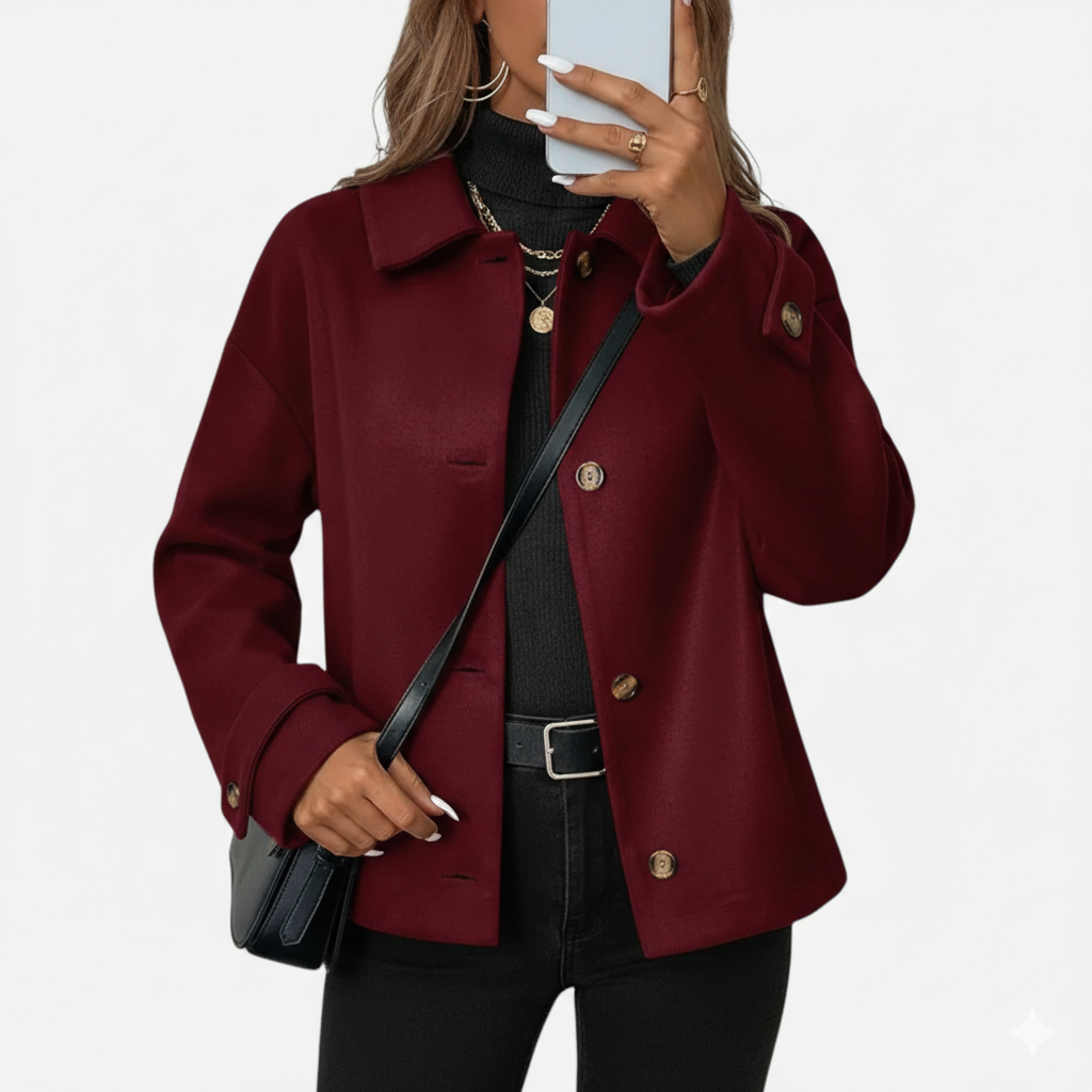 Maple & Bloom – Women’s Button-Front Coat