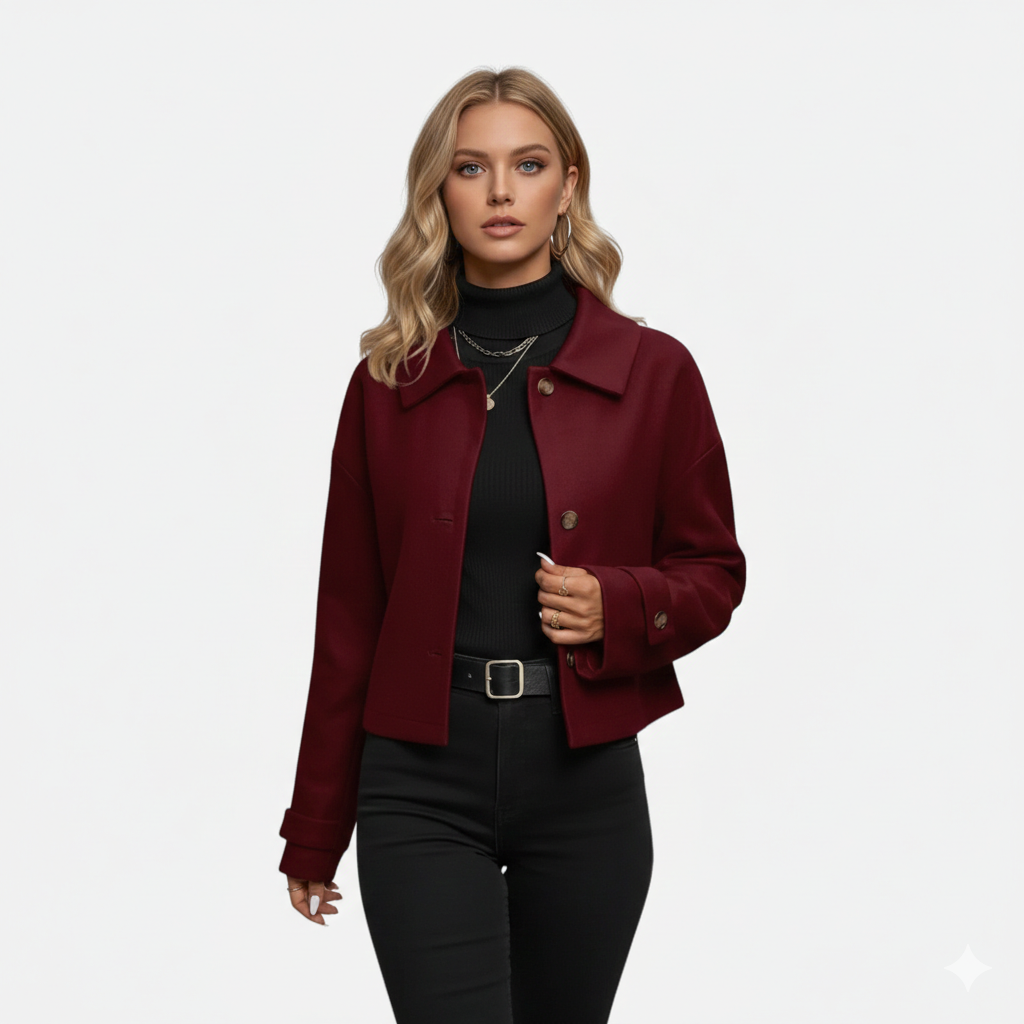 Maple & Bloom – Women’s Button-Front Coat