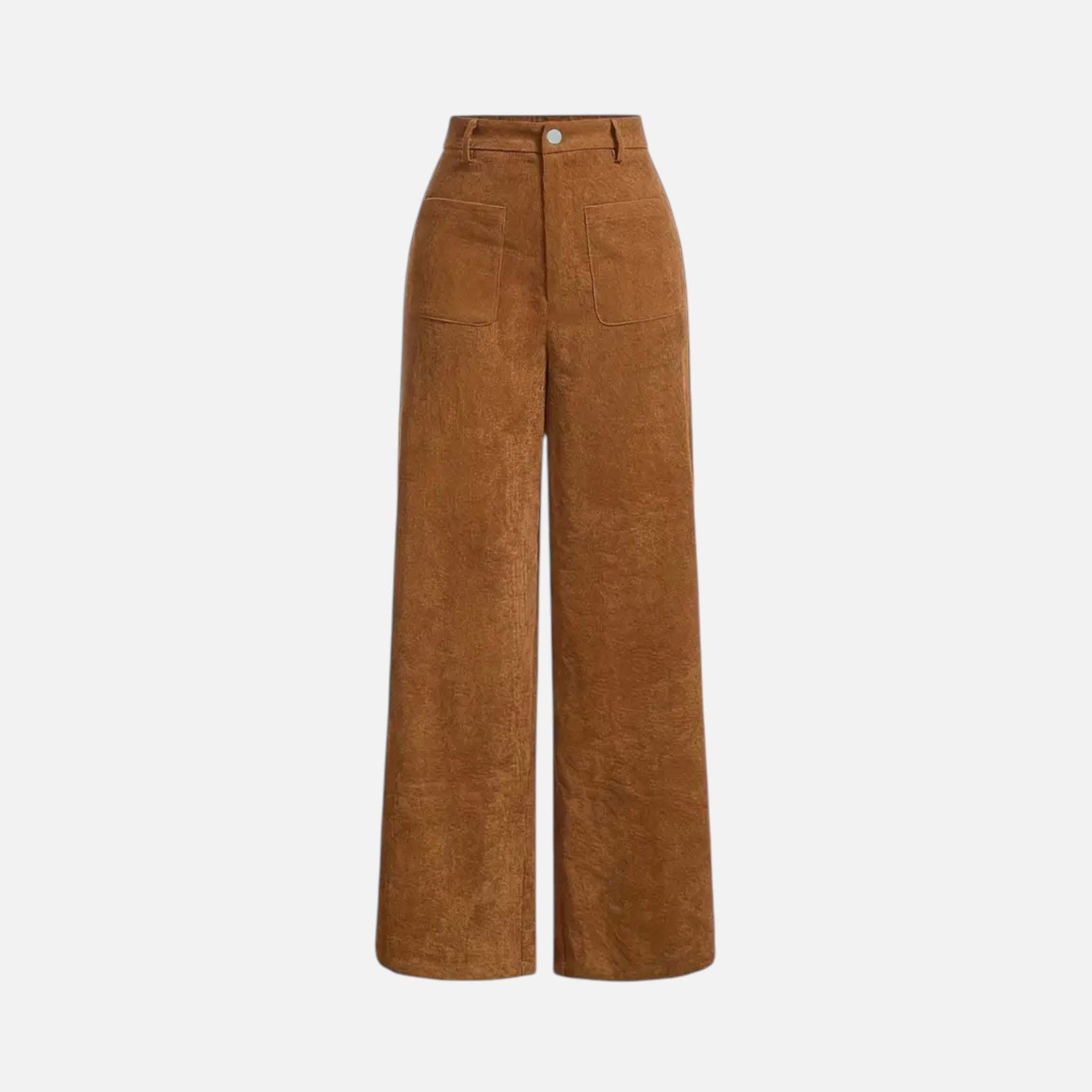 Maple & Bloom – Women’s Corduroy-Style Straight-Leg Trousers