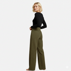 Maple & Bloom – Women’s Corduroy-Style Straight-Leg Trousers