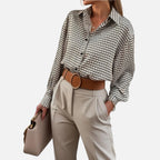 Maple & Bloom  – Women’s Geometric Print Blouse