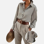 Maple & Bloom  – Women’s Geometric Print Blouse