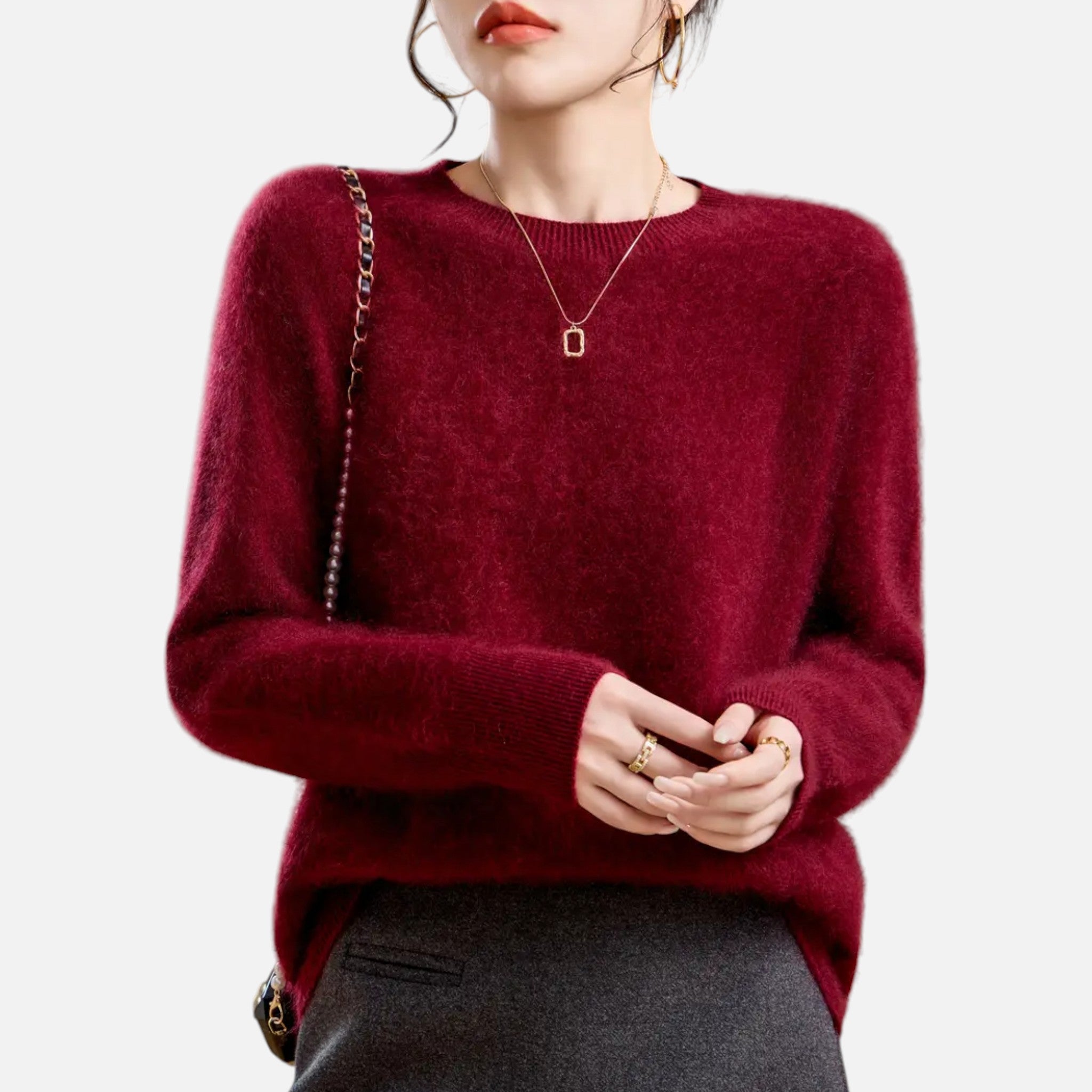 Maple & Bloom – Women’s Round-Neck Sweater