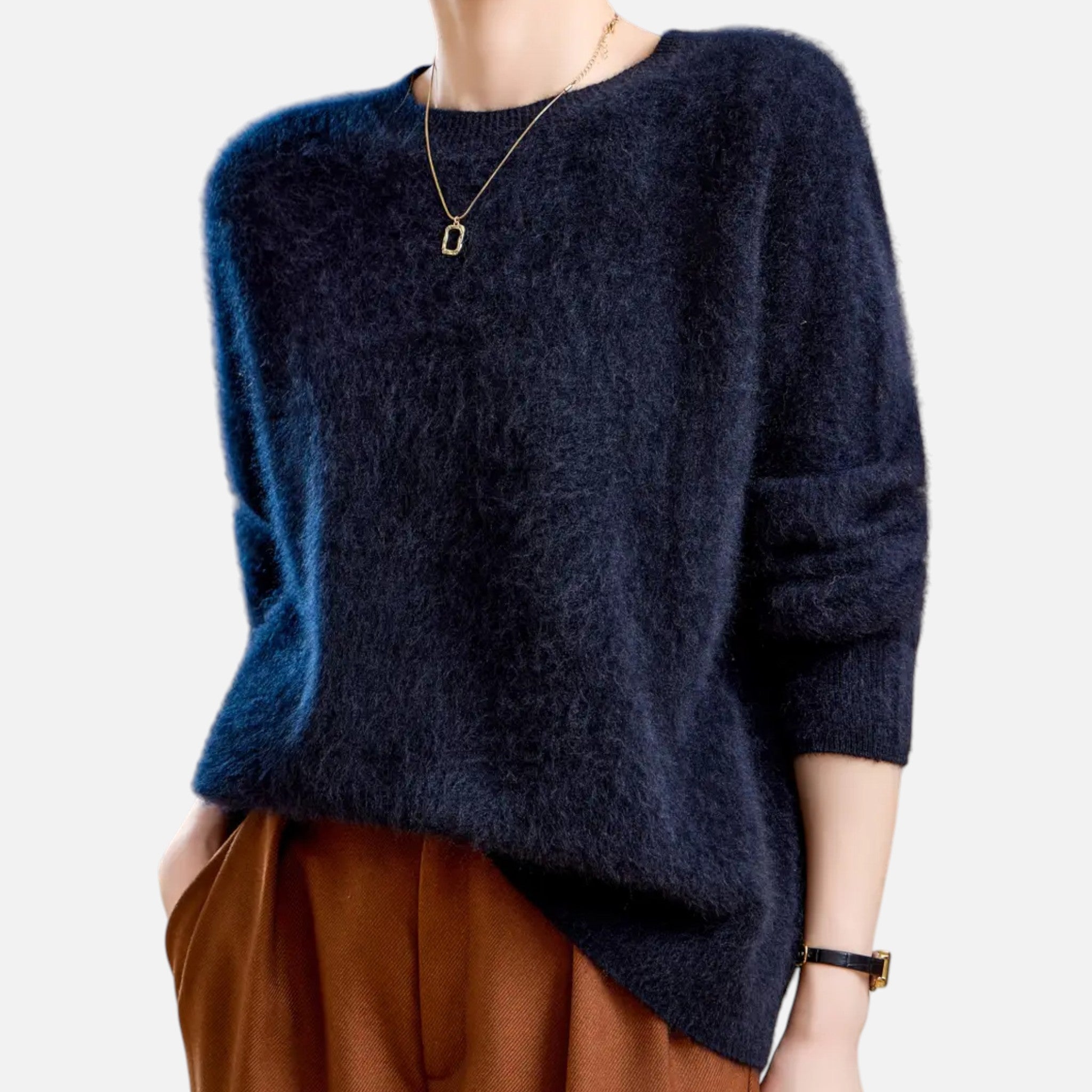 Maple & Bloom – Women’s Round-Neck Sweater