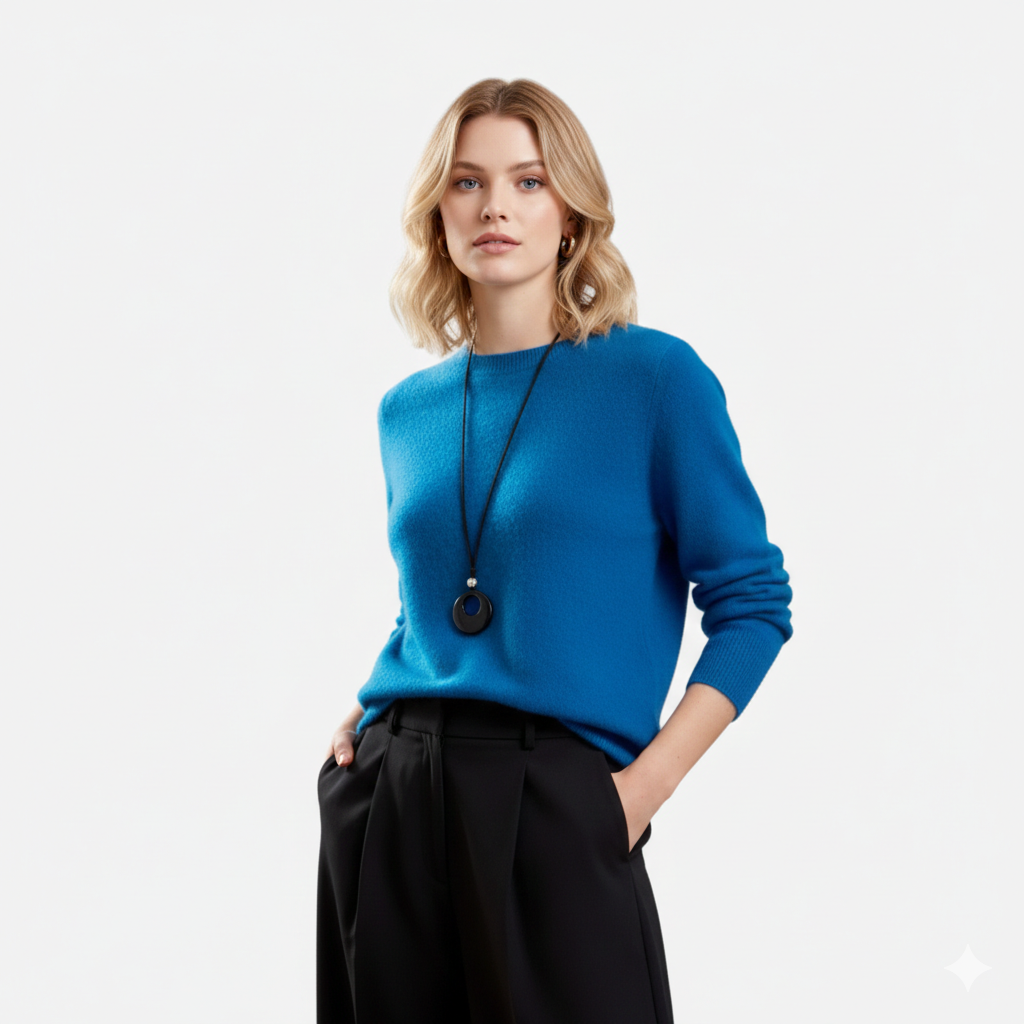 Maple & Bloom – Women’s Round-Neck Sweater