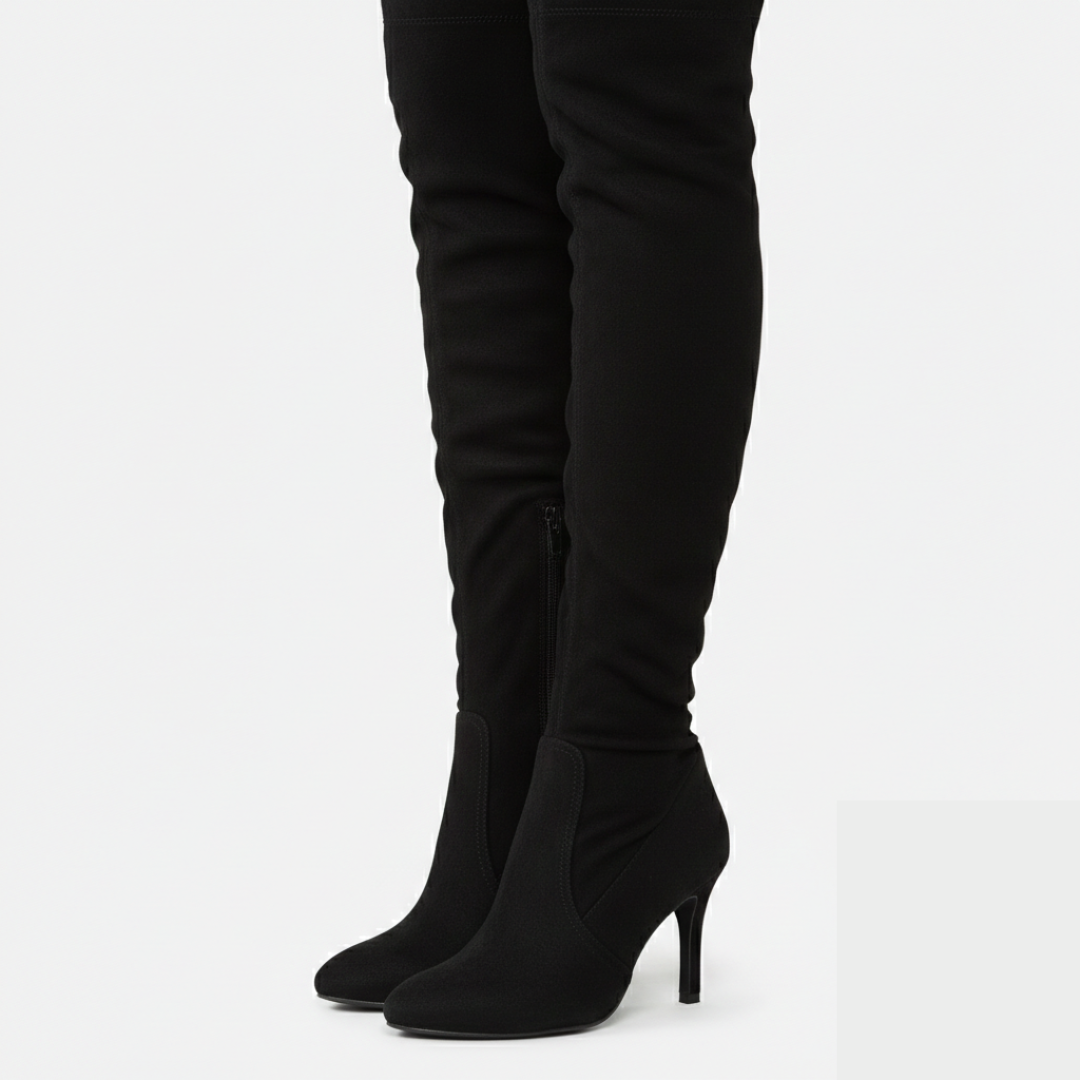 Maple & Bloom – Women’s Suede Over-the-Knee Boots