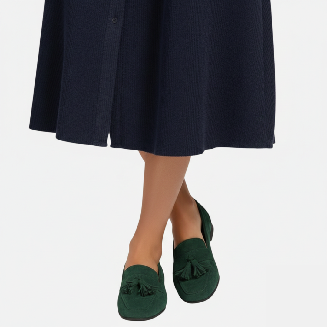 Maple & Bloom – Women’s Tassel Slip-On Flats