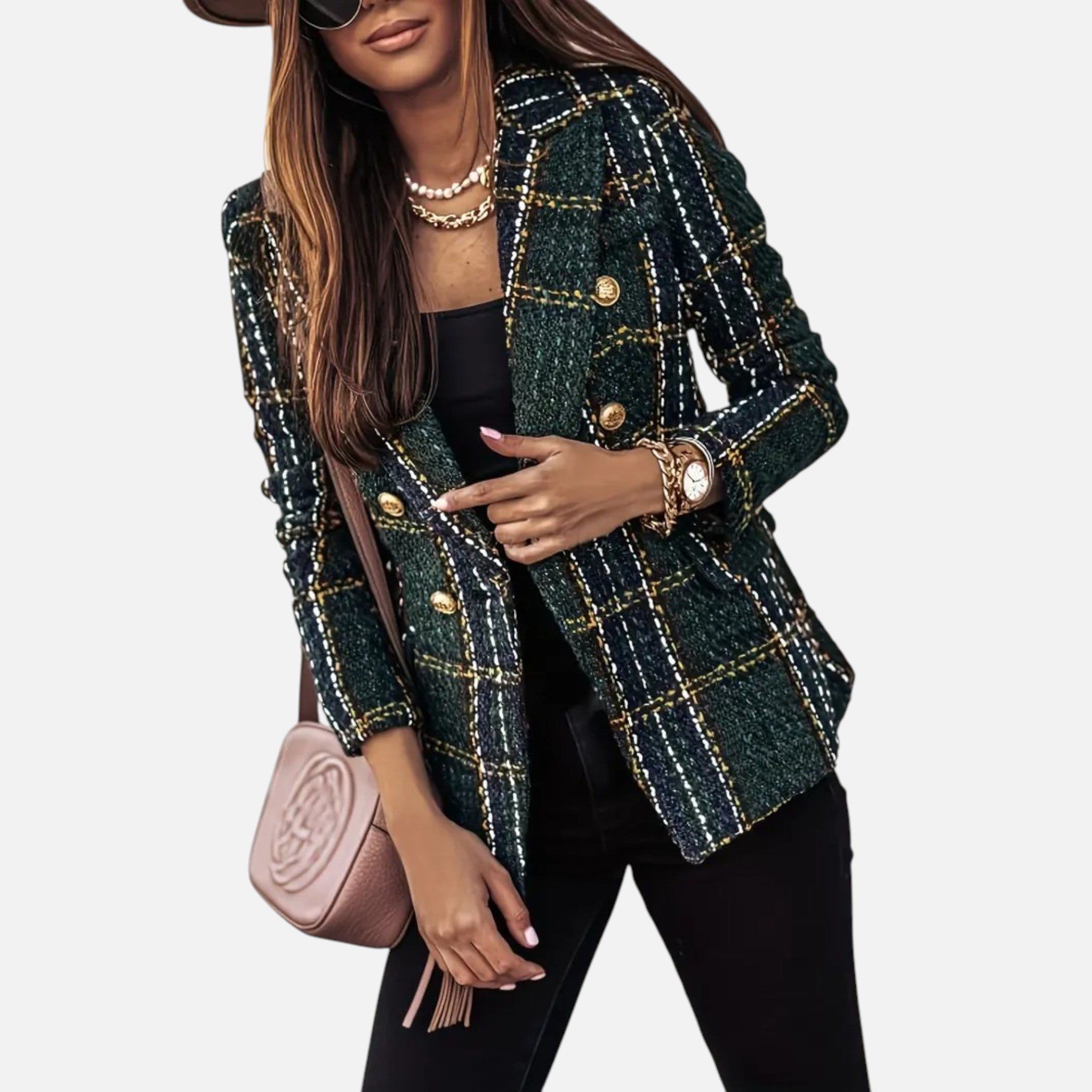Maple & Bloom – Women’s Tweed Blazer