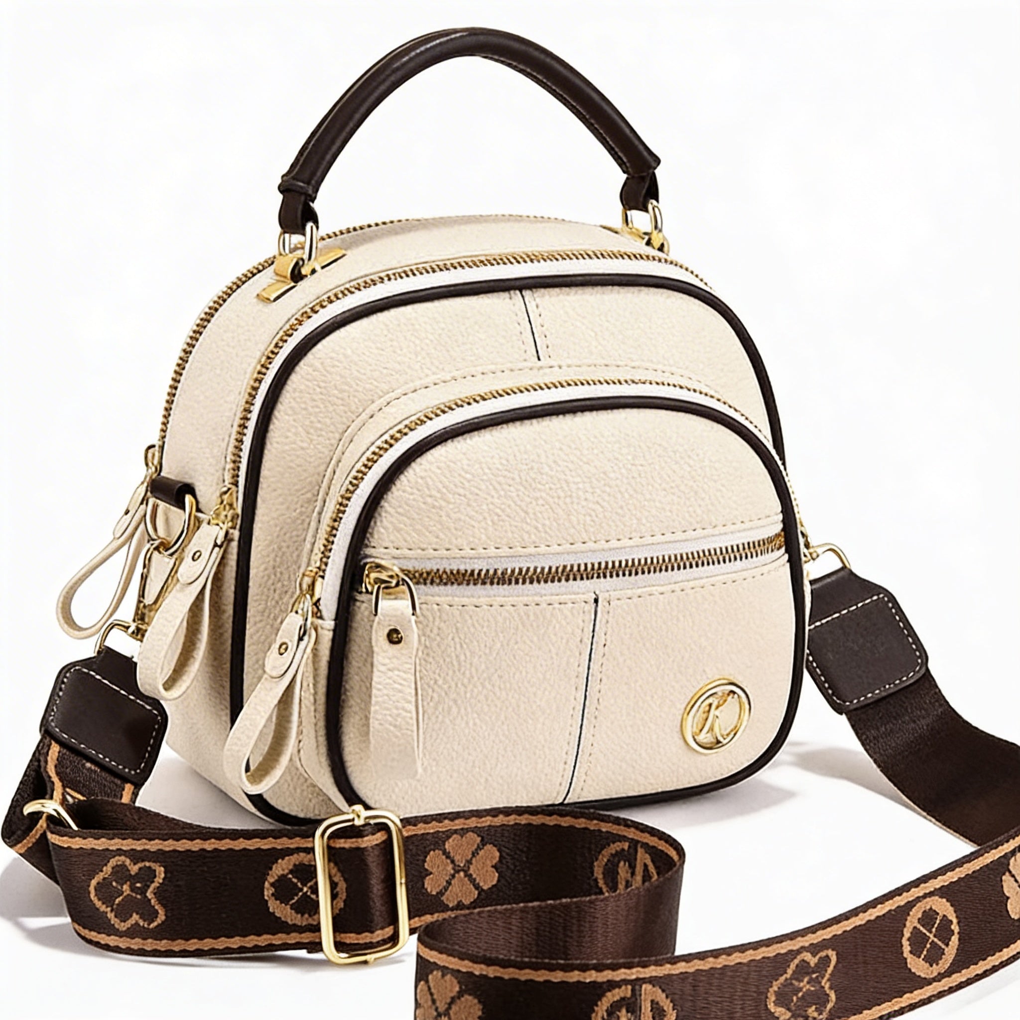 Maren | Women’s Crossbody Bag With Multiple Zipper Pockets And Defined Stitching | Urban